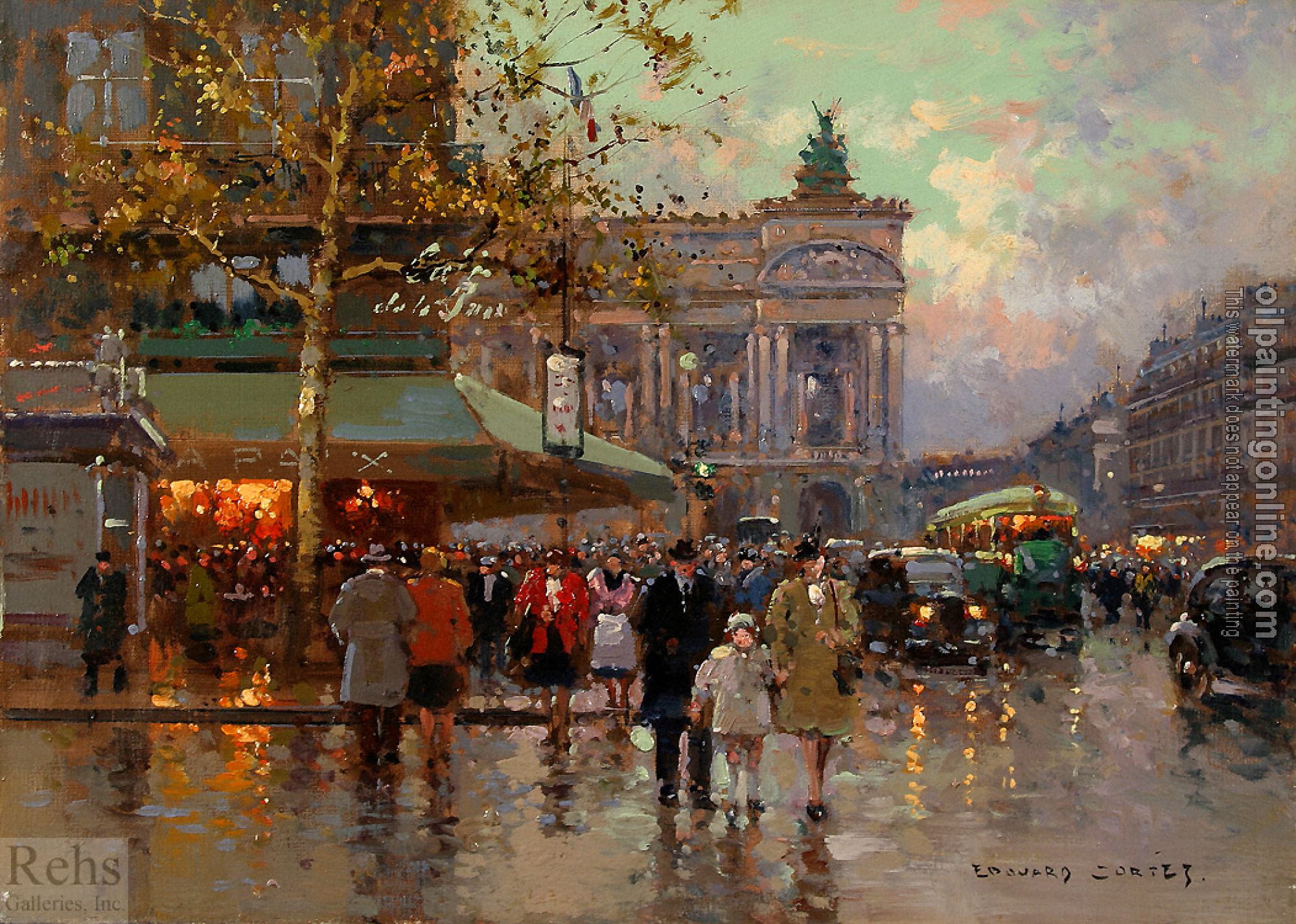 Edouard Cortes - Place de l'Opera, Paris